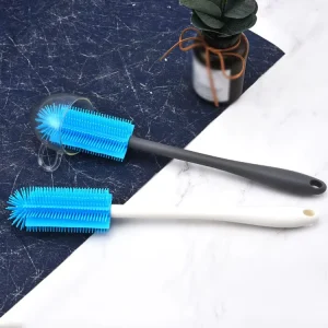 Water Cup Bottle Brush Household Deep Cleaning Long Handle Silicone Cup Scrubber