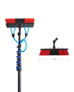 Water Fed Window Cleaner Solar Panel Cleaning Brush Carbon Fiber Tube Lightweight High Strength Telescopic Cleaning Tool