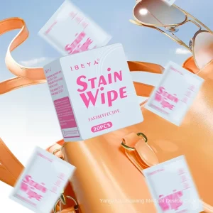 Water-Free Fabric Stain-Removing Wipes Portable Travel Emergency Use 20-Count Pack
