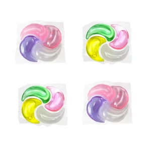 Water-Soluble 4-in-1 Laundry Detergent Pods Household Washing Gel Capsules