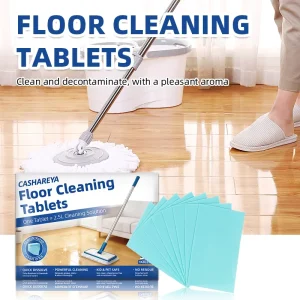 Water-Soluble Floor Cleaning Sheets Fresh Scent Blue 16 Sheets per Bag