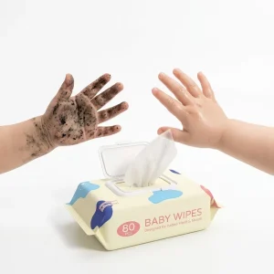 Water Wet Wipes in Stock Free Sample China Disposable Small Packing Pure High Quality Single Pack
