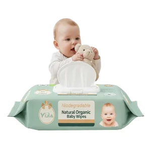 Water based Cleansing Baby Wipes with Non Woven Material Unscented Soft Bamboo Texture OEM Private Label Household Use