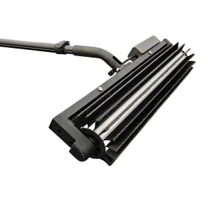 Water-fed Solar PV Cleaning Roller Brush Plug-in Battery Powered Telescopic Design Cleans Panel Dust for Higher Power Output