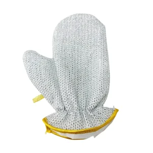 Waterproof Dishwashing Gloves with Silver Wire for Non Scratch Pot Cleaning