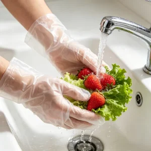 Waterproof Eco Friendly Disposable Household Gloves Medium TPE Material for Catering Baking Pet Care Kitchen Cleaning