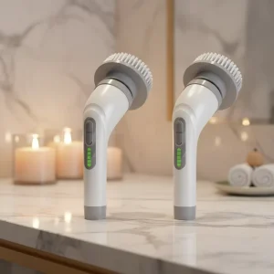 Waterproof Electric Spin Scrubber Cleaning Brush with Extension Handle Rechargeable Cordless Brush