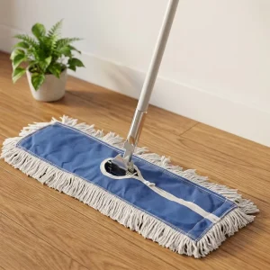 Waterproof Fabric Cotton Dust Mop with Aluminum Pole for Household Wood Floor and Office Dust Cleaning