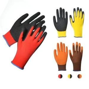 Waterproof Industrial Construction and Garden Latex-Coated Safety Work Gloves