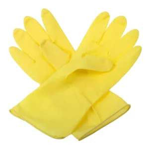 Waterproof Latex Diamond-Texture Kitchen Cleaning Gloves, Sizes S-XL