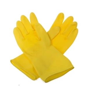 Waterproof Latex Rubber Dishwashing Gloves for Kitchen and Household Use