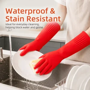 Waterproof Latex Work Gloves for Household and Kitchen Use