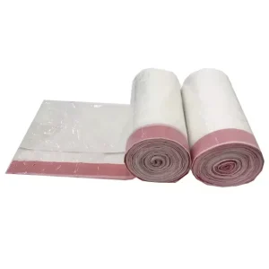 Waterproof Leak Proof Recycled PE Large Scented 13 Gallon Black Plastic Drawstring Trash Garbage Bags on Roll