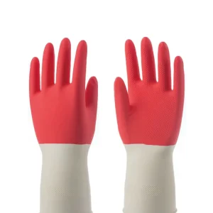 Waterproof Oil- and Acid-Resistant Thin Household Gloves with Smooth Lining for Chemical Protection and Kitchen Use