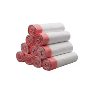 Waterproof PE Tall Drawstring Trash Bags 75 Count 13 15 Gallon Kitchen Cleaning Waste Storage Garbage Household