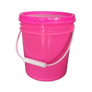 Waterproof Round Plastic Bucket Large Capacity Heavy Duty 10L Plastic Paint Pail with Lid Handle Custom