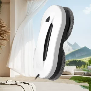 Waterproof Window Cleaning Robot with Self-Detection, Corner Cleaning and Low Power Consumption