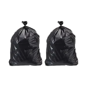 Weather Resistant Disposable Mesh Flat-Tied PE Gravure Printed 30 Gallon Trash Bags for Household Use