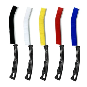 Weide High Quality 6 Piece Multicolor Handheld Crevice Cleaning Brush Set Hard Bristles Dead Pet Home Kitchen Use TPR Nylon