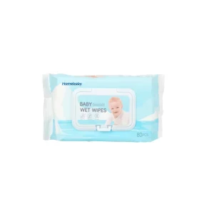 Wet Baby Wipes Household Soft Pure Water Baby Skin Care Cleaning Wet Wipes Dry Wipes 80pcs for Newborns Hand and Face
