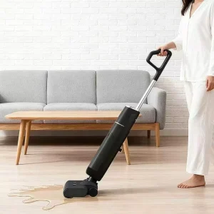 Wet-Dry Cordless Vacuum Cleaner, 18 kPa, HEPA Filter, Sterilization, Mop Combo for Household Tile and Hard Floors