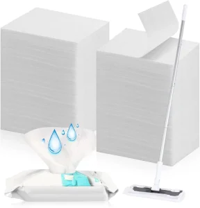 Wet Mop Pad Refills for Floor Cleaning Sweeper Disposable Moist Mopping Cloth Wipes for Wood Hardwood Tile