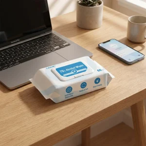 Wet Wipes Custom 60 Sheets per Pack Direct Factory Alcohol Wipes