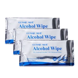 Wet Wipes Manufacturer Nonwoven Individually Wrapped 20x30cm Disposable Alcohol Antibacterial Wipes On-the-Go
