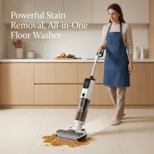 Wet and Dry Portable Floor Vacuum Cleaner for Household, Car, and Hotel Use with German Operating Language