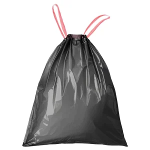 White 4 Gallon Drawstring Trash Bags Unscented Thick Plastic Bathroom Bags