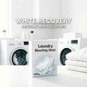 White Clothing Whitening Tablets Brightening Bleaching Sheets Fabric Renewal Remove Yellowing Stains Dirt Renovate Refresh