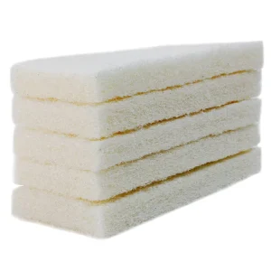 White Commercial Scrubbing Pad Scouring Sponge