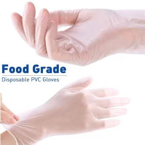 White Disposable PVC Medical and Household Cleaning Gloves