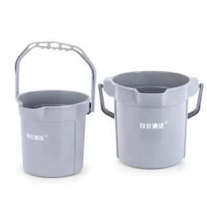 White European Style Graduated Water Bucket 14L Thickened Cleaning Use Spout Available Large Small Sizes Portable Plastic