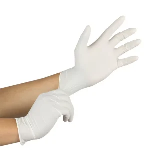 White Nitrile Examination Gloves Powder-Free Medical Grade for Beauty Salon, Aesthetic Clinic, and Skin Care