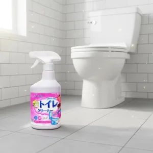 White Peach Fragrance Eco Friendly Liquid Toilet Cleaner with Deep Stain Removal Descaling for Bright Bathroom Bowls 450ML