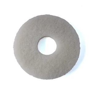 White, Red, and Black 13, 17, and 20-Inch Nonwoven Round Floor Polishing Pads
