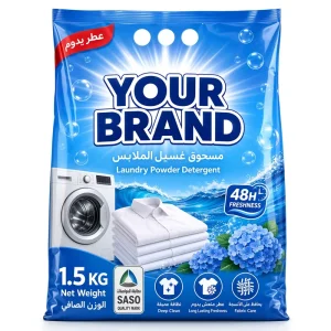 Whitening Eco-Friendly Lemon Scent Laundry Detergent Powder for Apparel Cleaning OEM