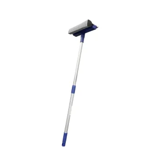 Window Cleaner Adjustable Car Squeegee Cleaning Sponge Scrub and Rubber Squeegee