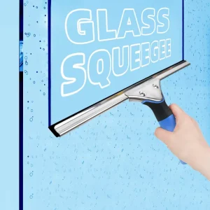 Window Cleaning Custom 14 Inch Stainless Steel Shower Window Squeegee Long Handle
