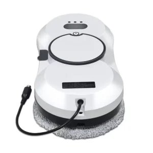 Window Cleaning Robot with Dual Rotating Pads, Auto Water Spray, Track Drive, Remote and App Control for High-Rise Glass