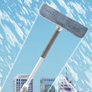 Window Glass Cleaner Squeegee with 180-Degree Spin