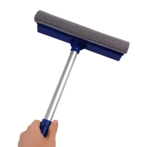 Window Squeegee Aluminum Straight Handle Soft TPR Blade Eco Friendly for Professional Glass Car Cleaning Tools Bulk