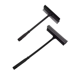 Window Squeegee with Rubber Blade and Plastic Handle, 38cm and 55cm Sizes, for Professional Glass Cleaning