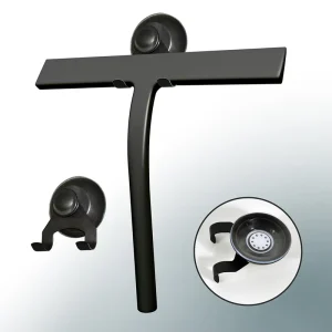 Window Squeegee with Suction Cup Scratch Free Silicone Water Wiper for Glass Cleaning