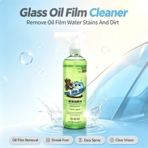 Windshield Oil Film and Water Spot Remover Spray with Rain Stain Degreaser