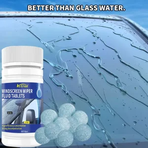 Wiper Fluid Effervescent Tablets, Oil Film Remover, High Concentration, 50 Pieces