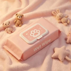 Wipes Tissue Custom Logo Alcohol Free Non-Woven Cleansing Outdoor Baby Wipes for Camping Gym Backpacking