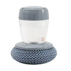 Wire Ball Soap-Dispensing Palm Dishwashing Brush
