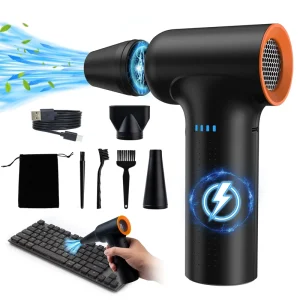 Wireless Handheld Car Vacuum Cleaner and Air Duster Blower 130000 RPM 3 x 2000 mAh 30-55 m/s